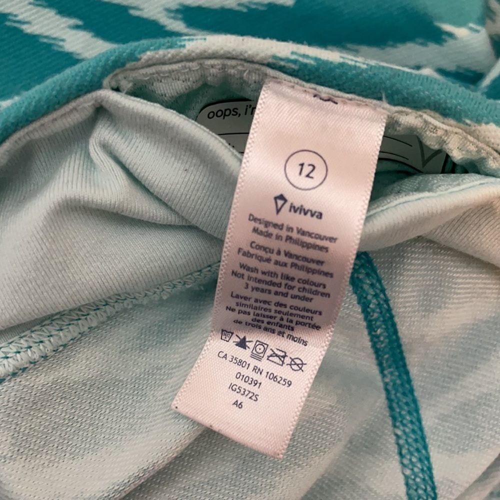 Lululemon Ivivva Ikat Print Leggings 12 - Picture 5 of 5